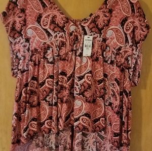 NWT, EXPRESS BLOUSE, SHORT SLEEVE, size M